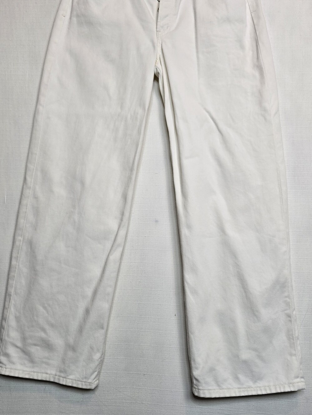 ÉTICA Stanton Relaxed Wide Leg Jeans 31 Natural White Organic Cotton Tall - Picture 10 of 15